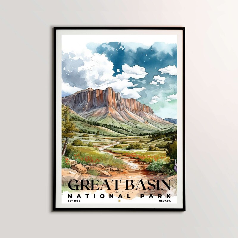 Great Basin National Park Poster, Travel Art, Office Poster, Home Decor | S4